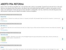 Tablet Screenshot of abertoprareforma.blogspot.com