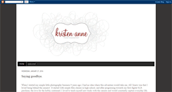 Desktop Screenshot of kristenannephotography.blogspot.com
