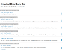 Tablet Screenshot of crowdedheadcozybed.blogspot.com