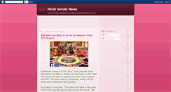 Desktop Screenshot of hindiserialsblog.blogspot.com