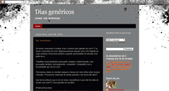 Desktop Screenshot of diasgenericos.blogspot.com