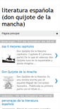 Mobile Screenshot of literaturaespaoladonquijotedelamancha.blogspot.com