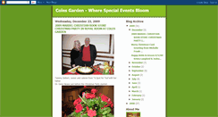 Desktop Screenshot of colesgardenevents.blogspot.com