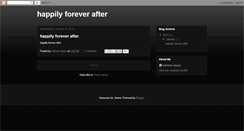 Desktop Screenshot of happily-forever-after.blogspot.com