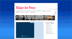 Desktop Screenshot of como-bajar-peso.blogspot.com