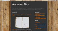 Desktop Screenshot of ancestralties.blogspot.com