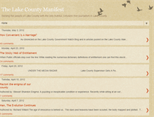 Tablet Screenshot of lakecountymanifest.blogspot.com