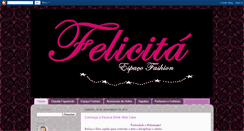 Desktop Screenshot of felicitafashion.blogspot.com