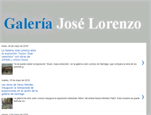 Tablet Screenshot of galeriajoselorenzo.blogspot.com