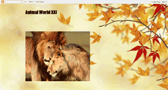 Desktop Screenshot of animalworldxxi.blogspot.com