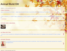 Tablet Screenshot of animalworldxxi.blogspot.com