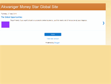 Tablet Screenshot of akwanigermoneystar.blogspot.com