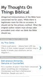 Mobile Screenshot of mythoughtsonthingsbiblical.blogspot.com