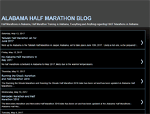 Tablet Screenshot of halfmarathonsalabama.blogspot.com