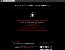 Tablet Screenshot of paceacademytaekwondo.blogspot.com