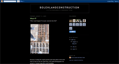 Desktop Screenshot of bolehlandconstruction.blogspot.com