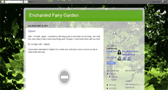 Desktop Screenshot of enchantedfairygarden.blogspot.com