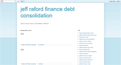 Desktop Screenshot of jeffraford-debtconsolidation.blogspot.com