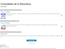 Tablet Screenshot of curiosidadesdelanaturalezapuebla.blogspot.com