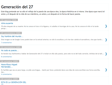 Tablet Screenshot of estaeslageneracion27.blogspot.com