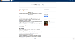 Desktop Screenshot of musanzeinc.blogspot.com