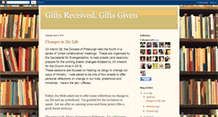 Desktop Screenshot of giftsreceivedgiftsgiven.blogspot.com