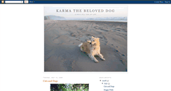 Desktop Screenshot of karmathebeloveddog.blogspot.com