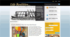 Desktop Screenshot of liferealities.blogspot.com