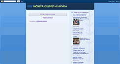 Desktop Screenshot of monicaquispehuayhua.blogspot.com