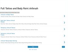 Tablet Screenshot of fulltattoocelebrityandbodypaint.blogspot.com