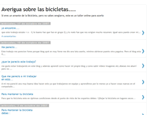 Tablet Screenshot of bicicletamm.blogspot.com