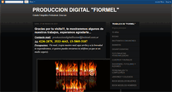 Desktop Screenshot of producciondigitalfiormel.blogspot.com