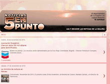 Tablet Screenshot of noticiascincoenpunto.blogspot.com