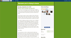 Desktop Screenshot of becauseyouredyingtoknow.blogspot.com