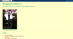 Desktop Screenshot of blakerspark.blogspot.com