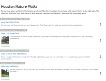 Tablet Screenshot of houstonnaturewalks.blogspot.com