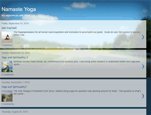 Tablet Screenshot of namasteyoga-healthyliving.blogspot.com