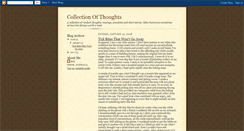 Desktop Screenshot of collectionofthoughts-kaz.blogspot.com