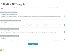 Tablet Screenshot of collectionofthoughts-kaz.blogspot.com