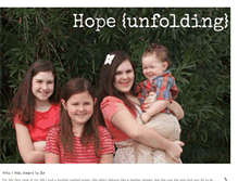 Tablet Screenshot of hopeunfolding.blogspot.com