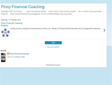 Tablet Screenshot of pinoyfinancialcoaching.blogspot.com