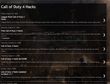 Tablet Screenshot of call-of-duty-4-hacks.blogspot.com