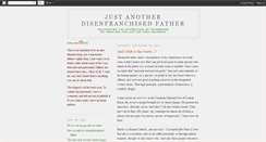 Desktop Screenshot of disenfranchisedfather.blogspot.com