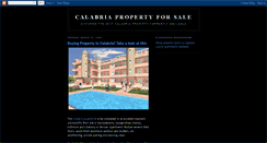 Desktop Screenshot of calabriapropertyforsale.blogspot.com