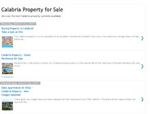 Tablet Screenshot of calabriapropertyforsale.blogspot.com