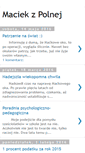 Mobile Screenshot of maciekzpolnej.blogspot.com