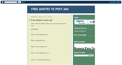 Desktop Screenshot of freeadsitestopostads.blogspot.com