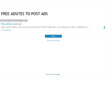 Tablet Screenshot of freeadsitestopostads.blogspot.com