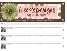 Tablet Screenshot of freckledesigns.blogspot.com