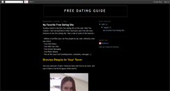 Desktop Screenshot of freedatingguide.blogspot.com